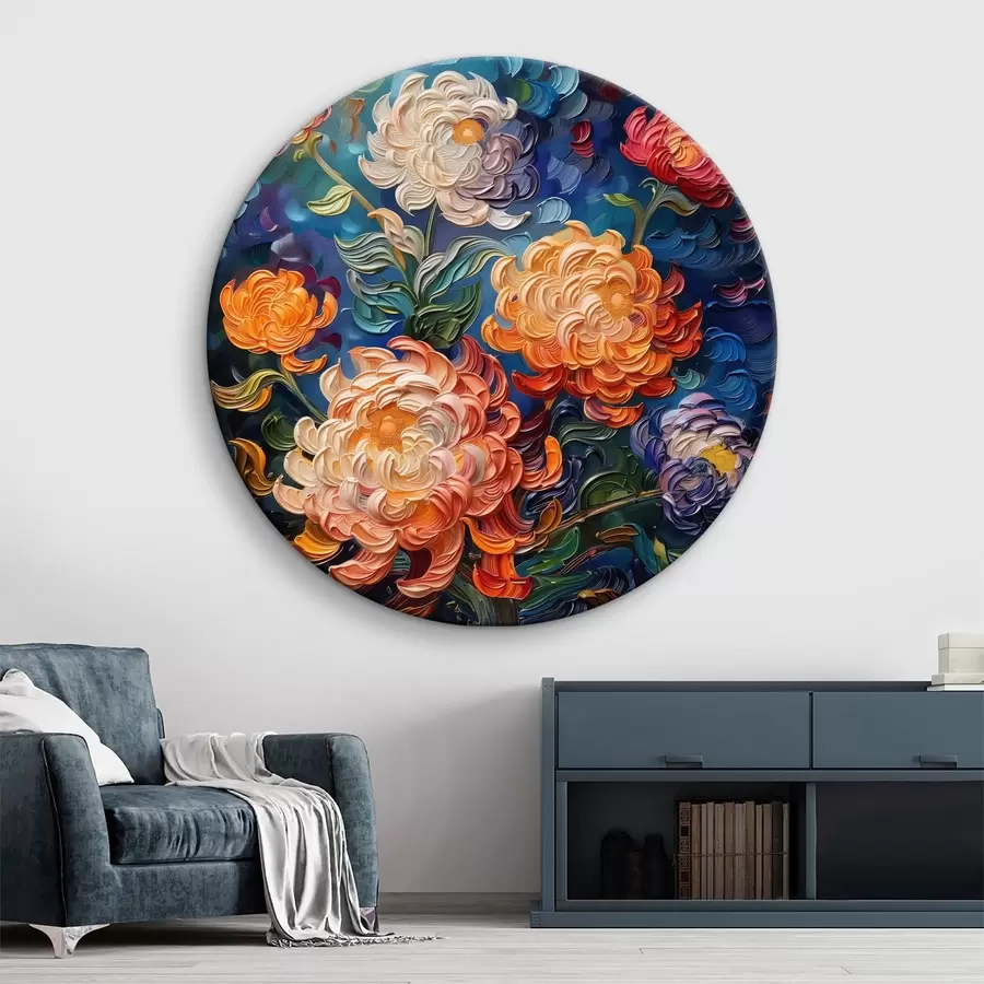 Wandbilder Blumen malen im Stil von Van Gogh r40672