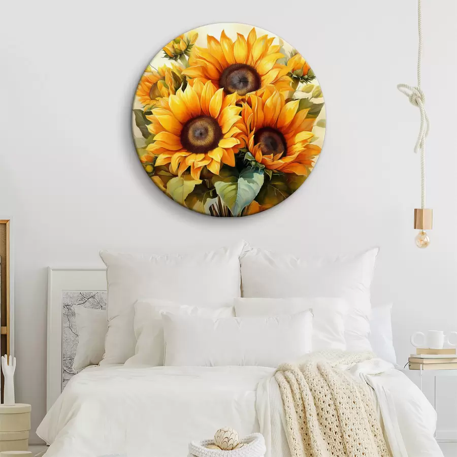 Wandbilder große Sonnenblumen, gelbe Sonnenblumen r40710