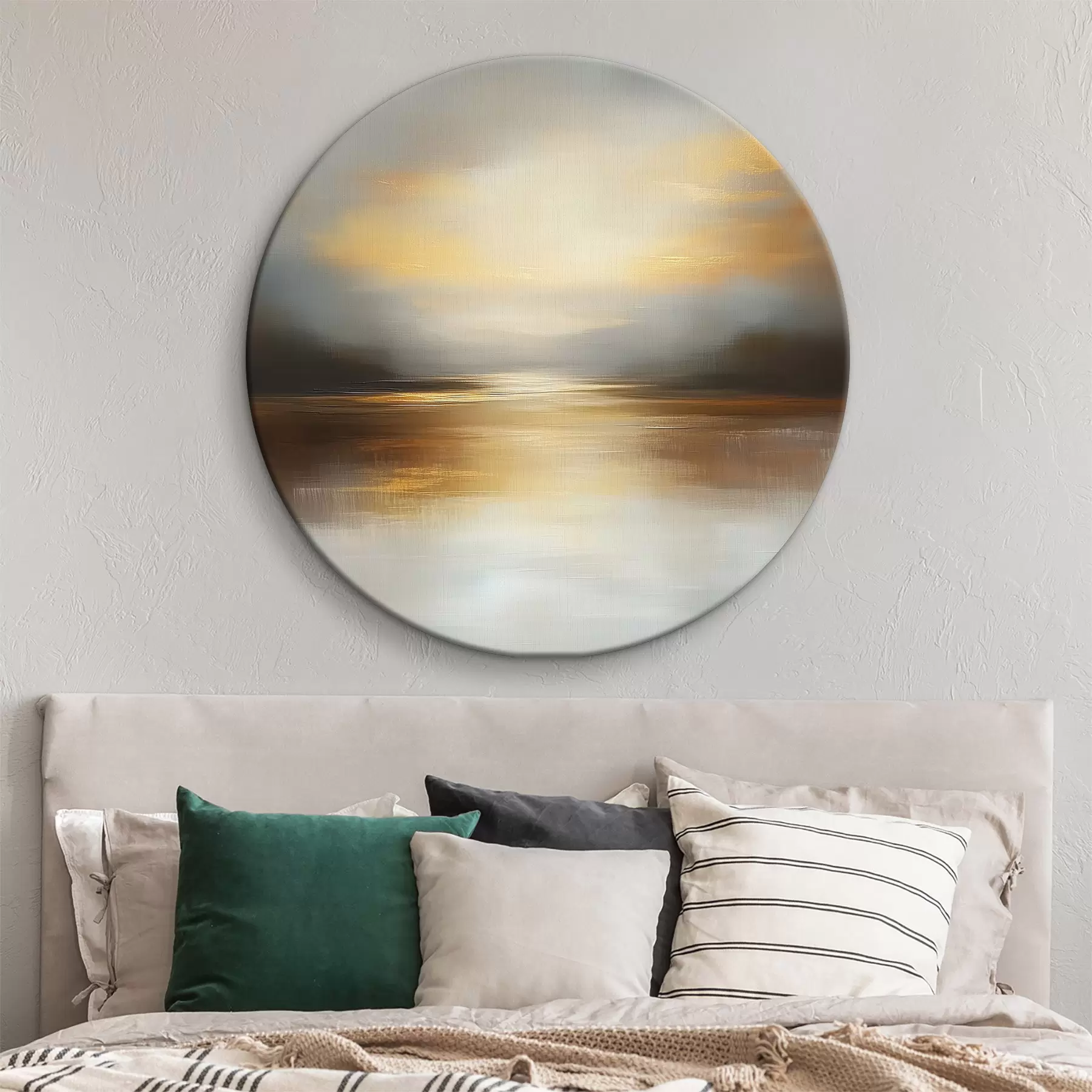 Wandbilder Abstrakte Landschaft mit Sonnenuntergang r40738