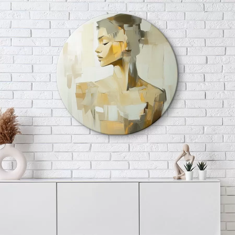 Wandbilder Abstraktion einer Frau mit Pinselstrichen r40739