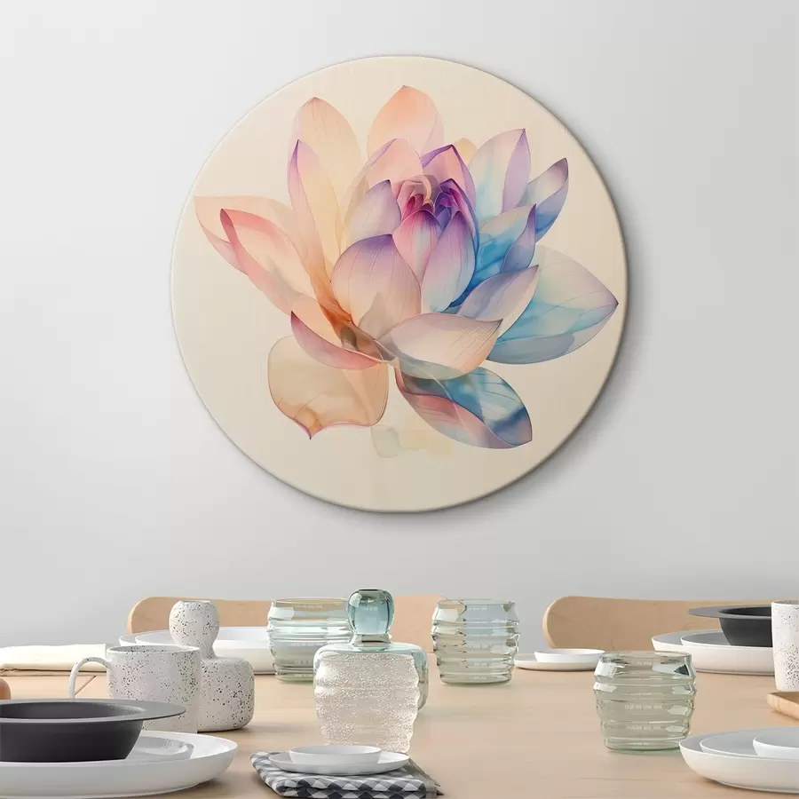 Wandbilder Eine große, mehrfarbige Blume r40772