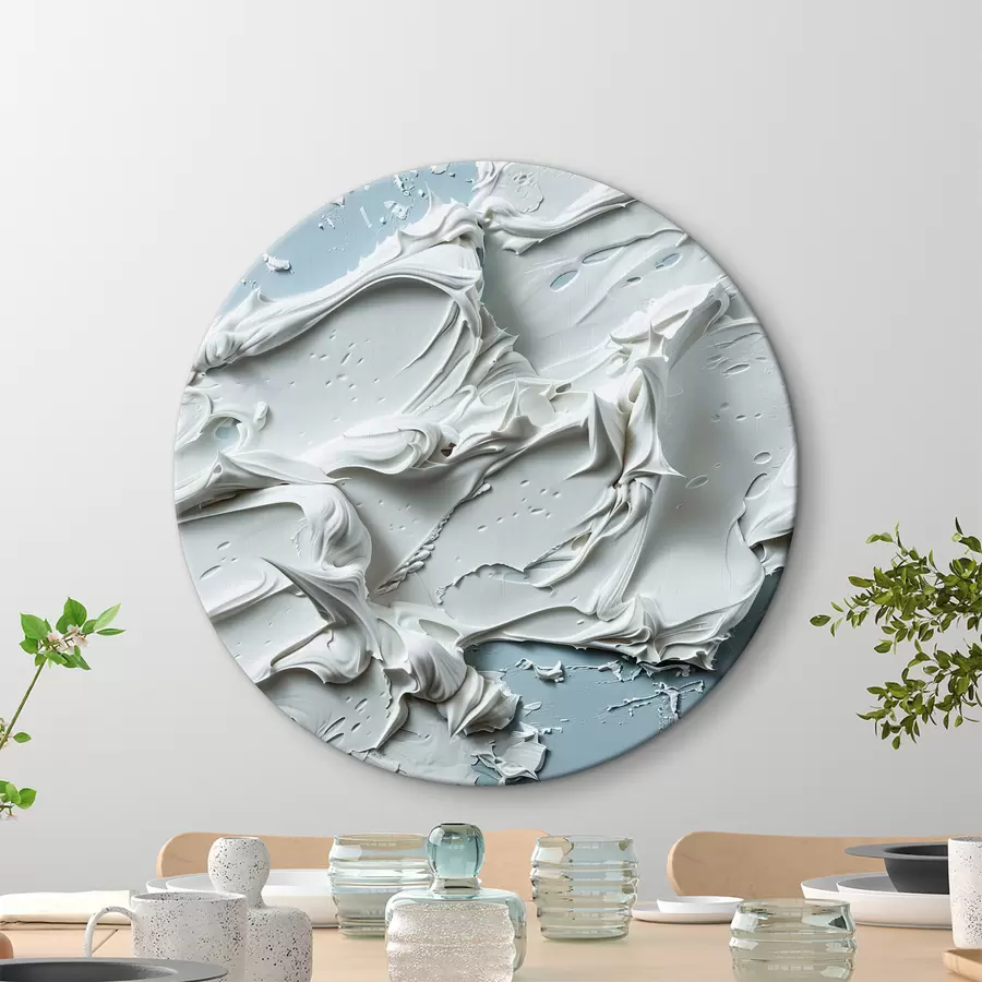 Wandbilder Abstrakt, hellblau, weiß r40788