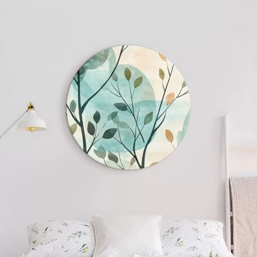 Wandbilder Äste, Aquarellkreise r40846