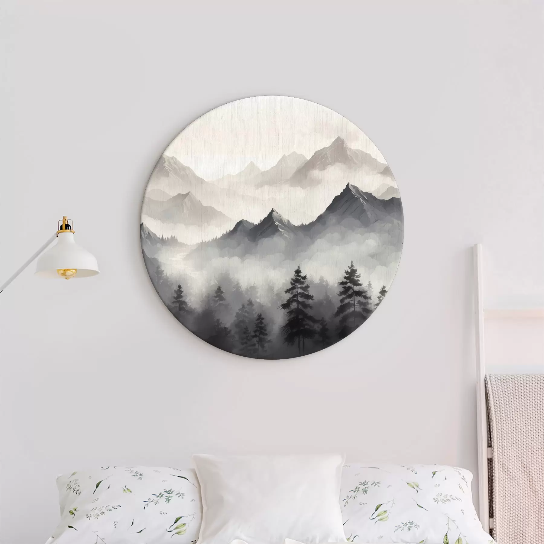 Wandbilder Wald und Berge im Nebel r40866