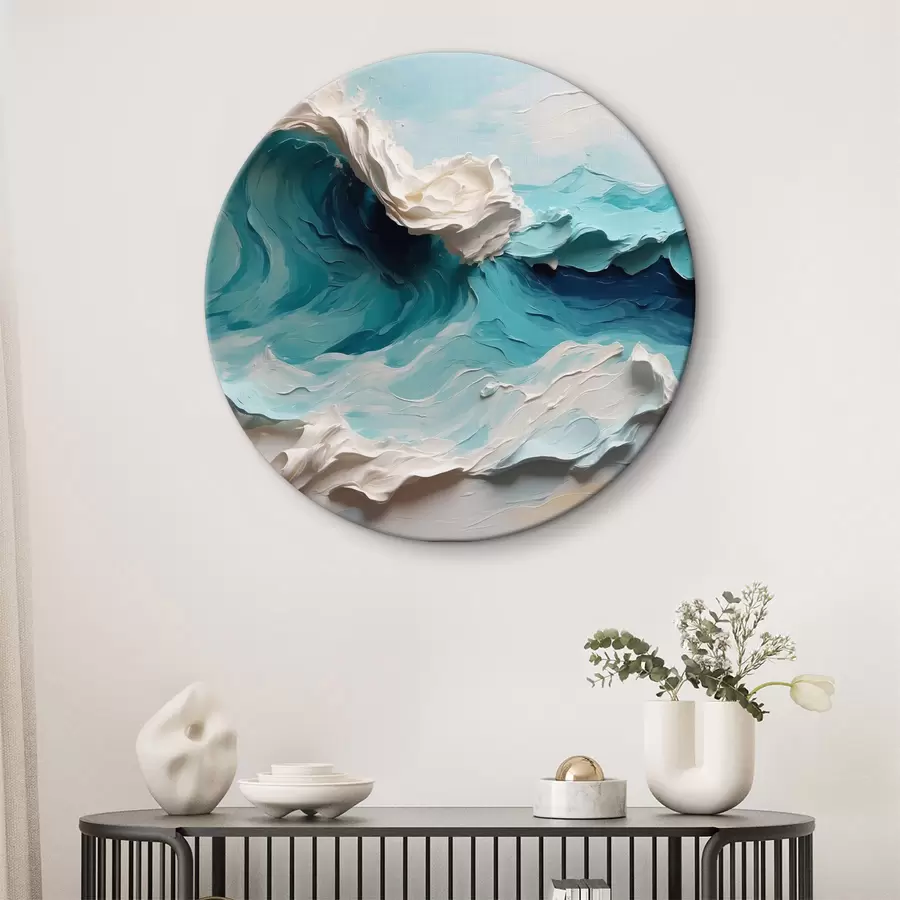 Wandbilder Abstrakte Meereswelle in Öl r40867