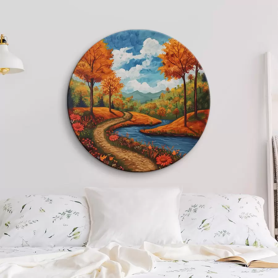 Wandbilder Aquarell Herbstlandschaft r40900