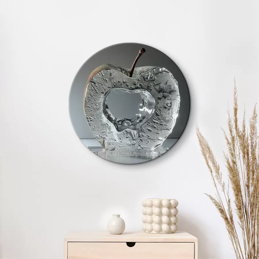 Wandbilder Abstrakte Apfelfigur aus Eis r40910