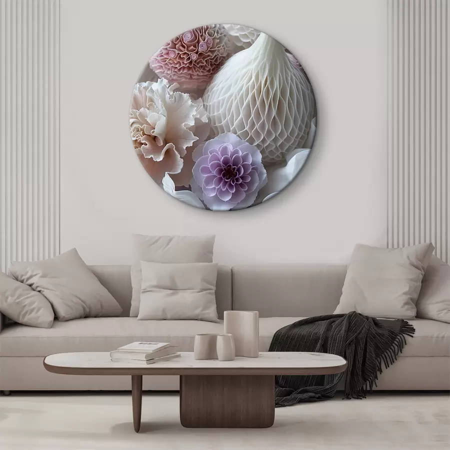 Wandbilder Ungewöhnliche Blumen in zarten Farben r40918