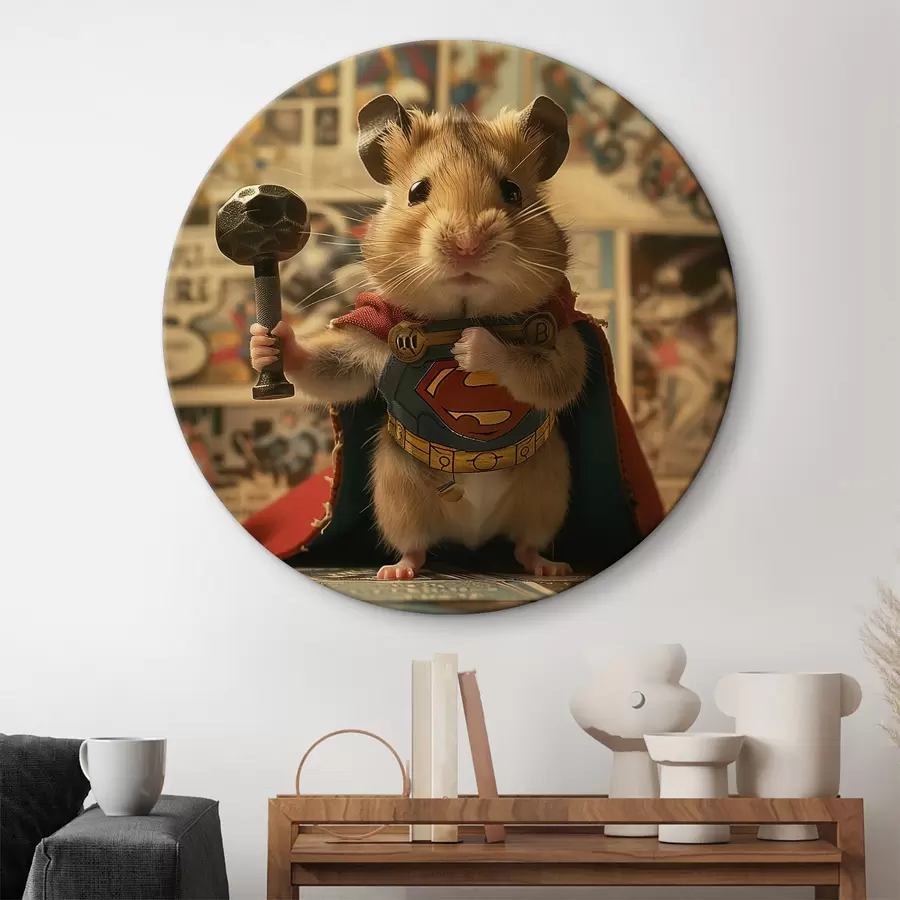 Wandbilder Starker Hamster r40931