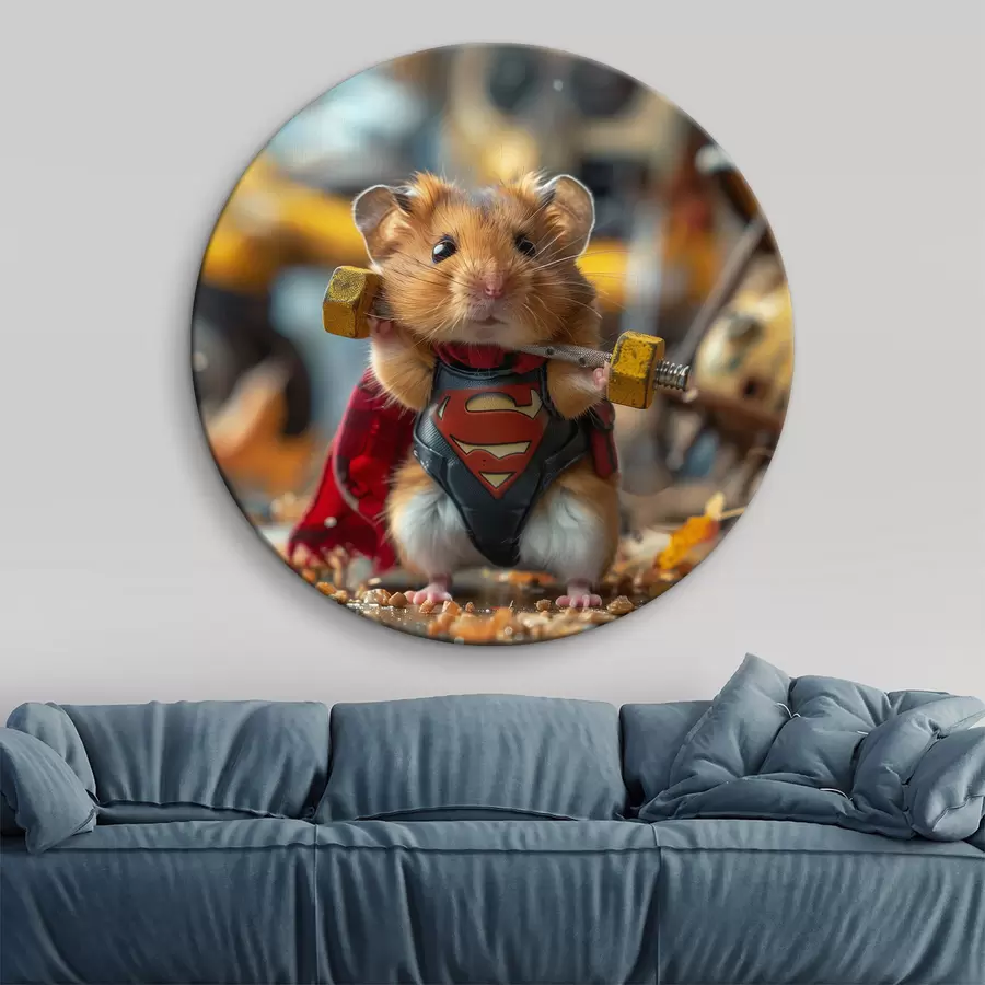 Wandbilder Superhelden-Hamster r40932