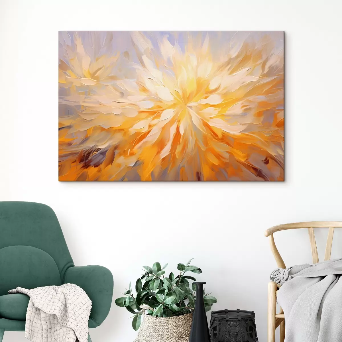 Wandbilder Große abstrakte Blume s42184