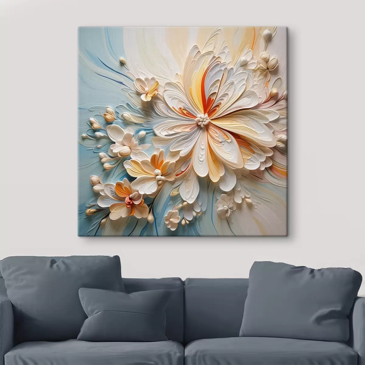 Wandbilder Volumetrische florale Abstraktion, Imitationsmodellierung s42189