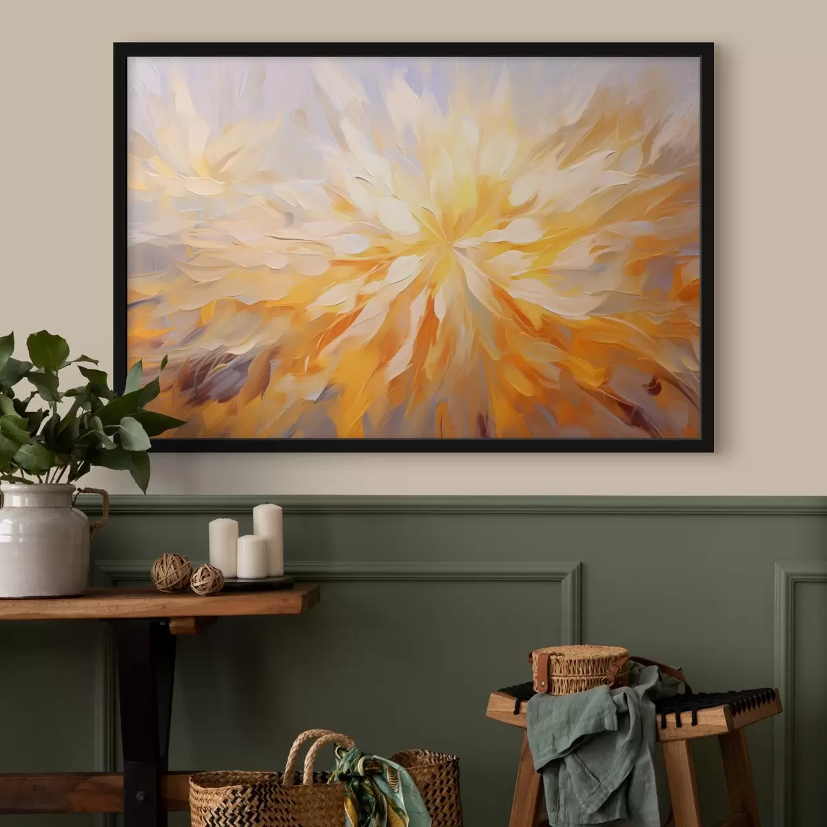 Poster Große abstrakte Blume f42184