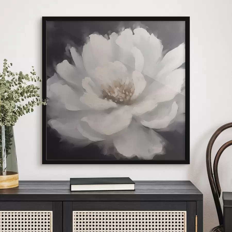 Fototapete Weiße Pfingstrose f42338