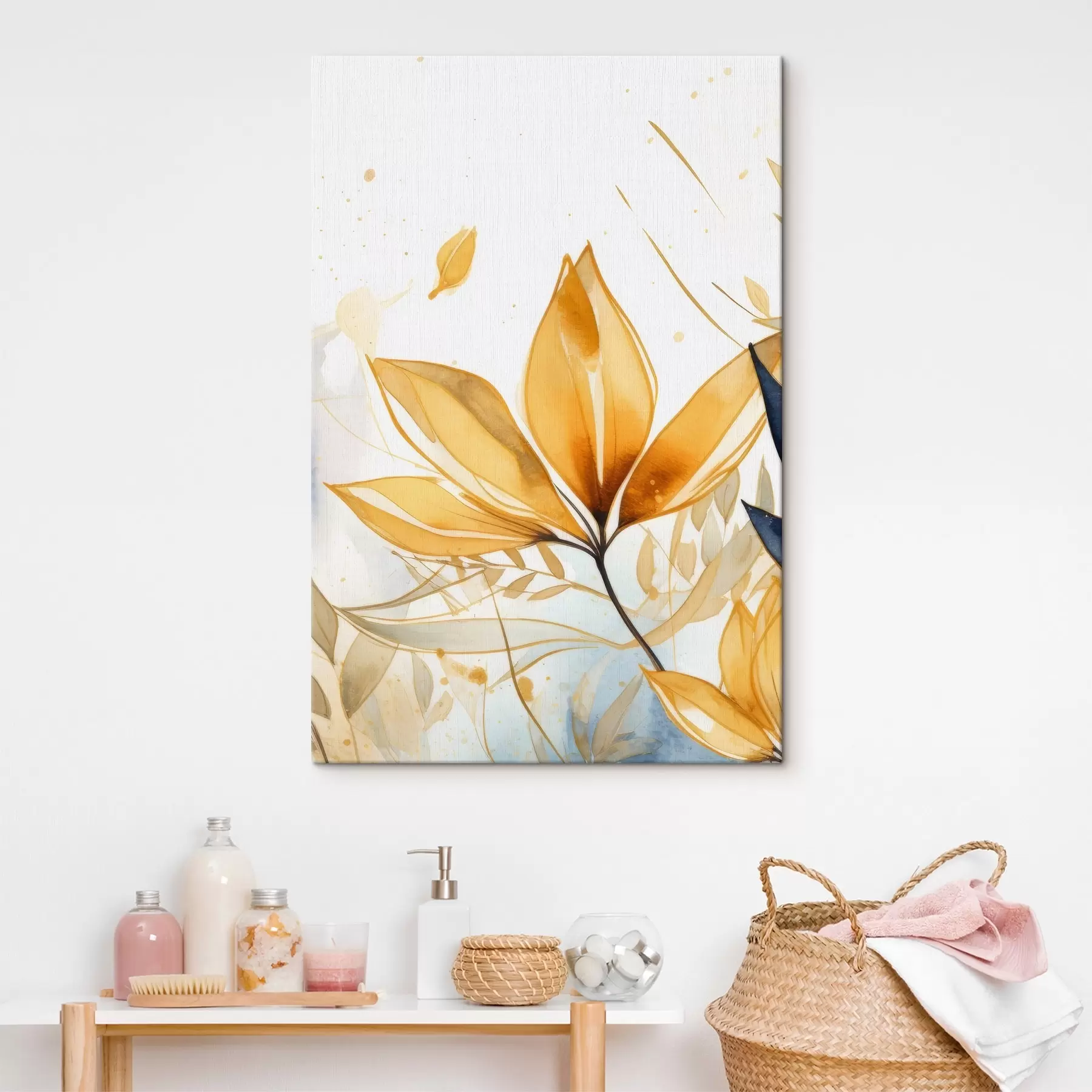 Fototapete Blume. Imitation Aquarell s42391