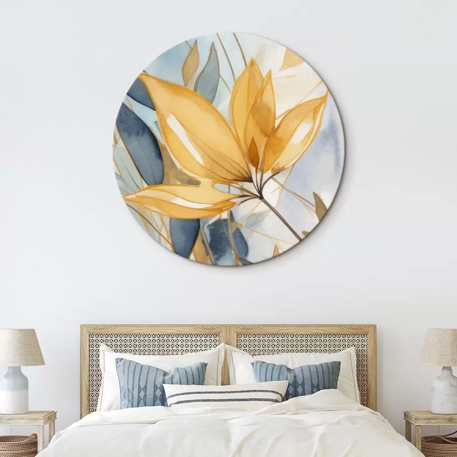 Wandbilder Abstrakte Blumen in Aquarell r42387