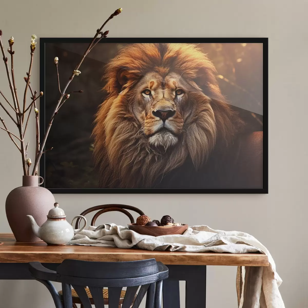 Poster Wunderschöner Löwe f42390