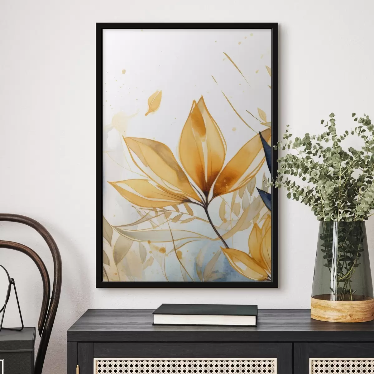 Poster Blume. Imitation Aquarell f42391