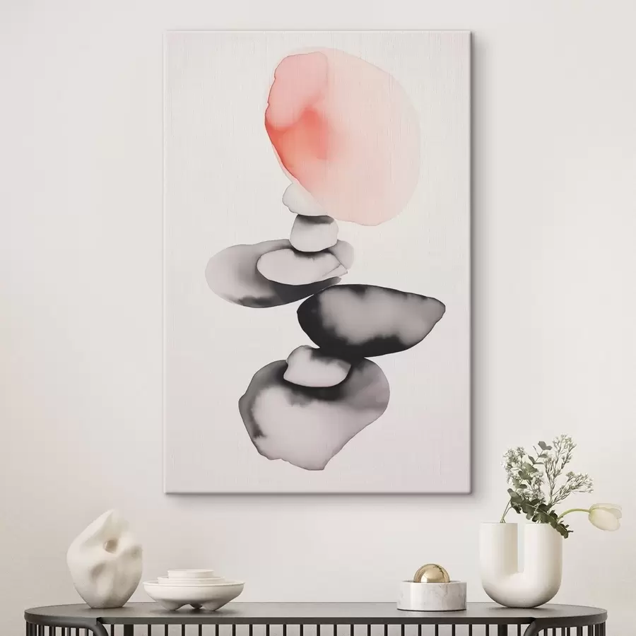 Wandbilder Abstraktion von Flecken im Stil der Nassaquarellmalerei s42409