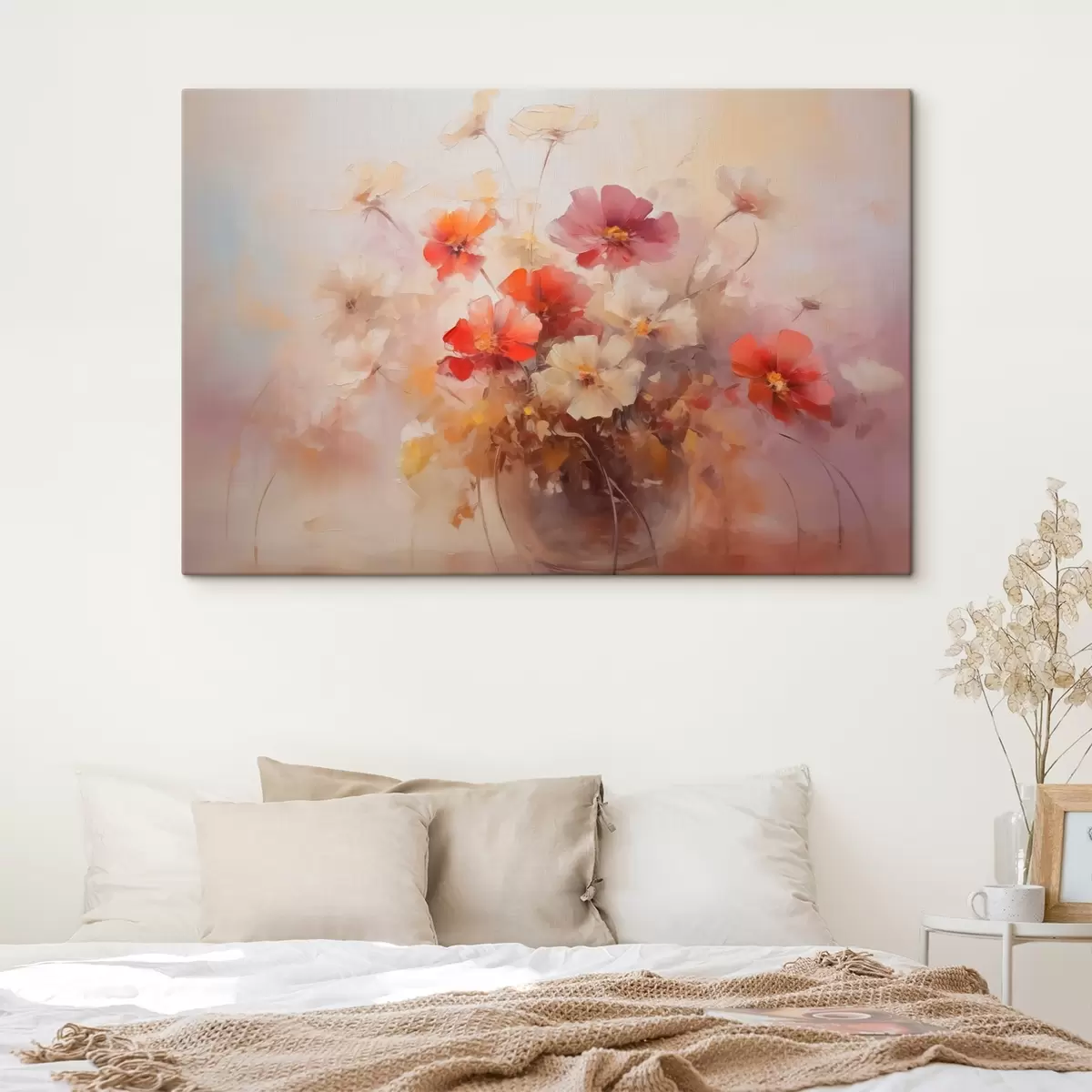 Wandbilder Blumen in einer Vase Nachahmung der Malerei s42413