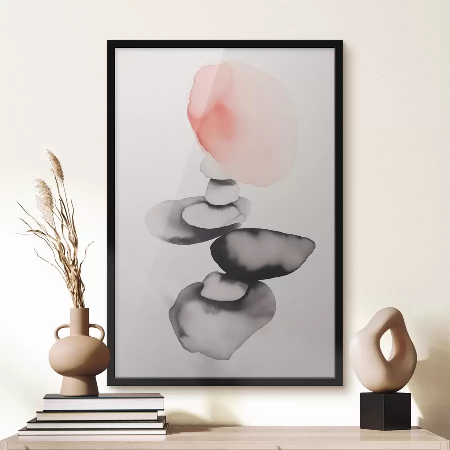 Fototapete Abstraktion von Flecken im Stil der Nassaquarellmalerei f42409