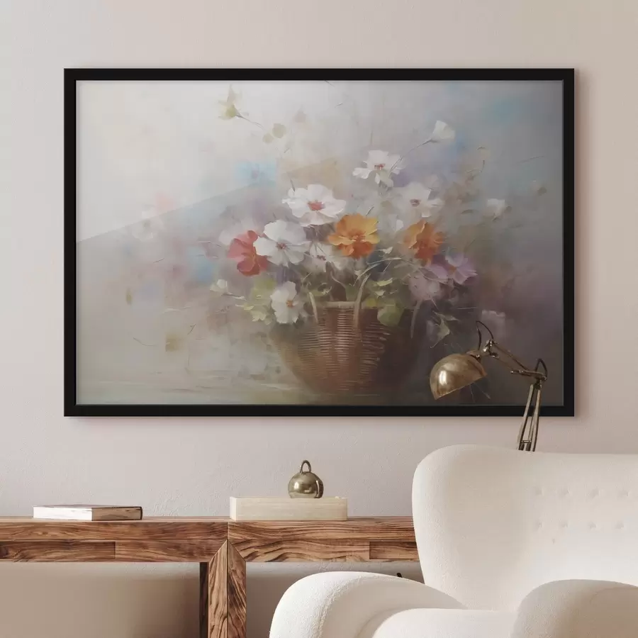 Fototapete Wildblumen Imitation Malerei f42420