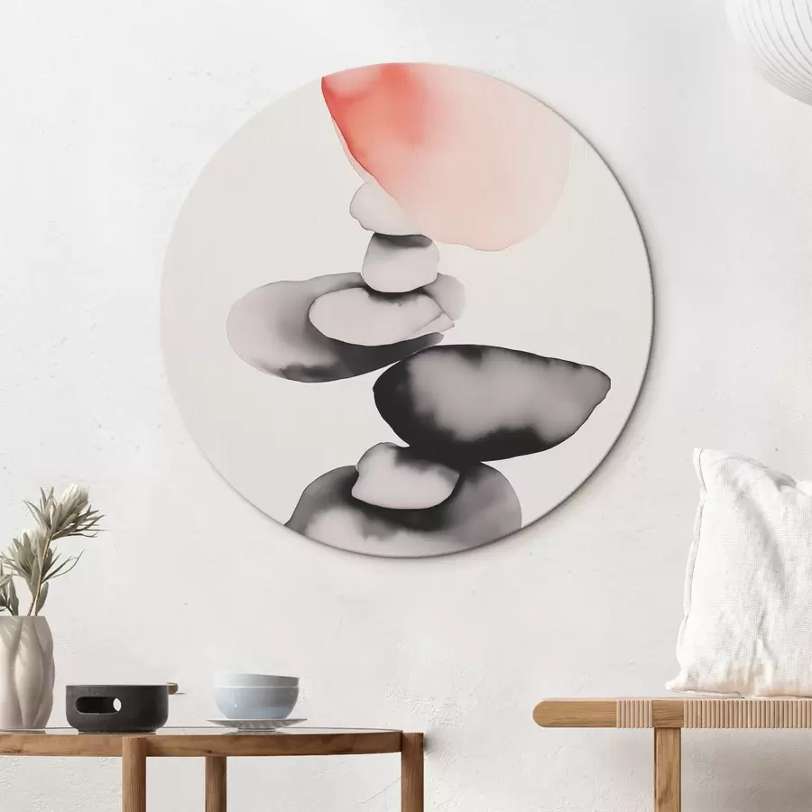 Wandbilder Abstraktion von Flecken im Stil der Nassaquarellmalerei r42409