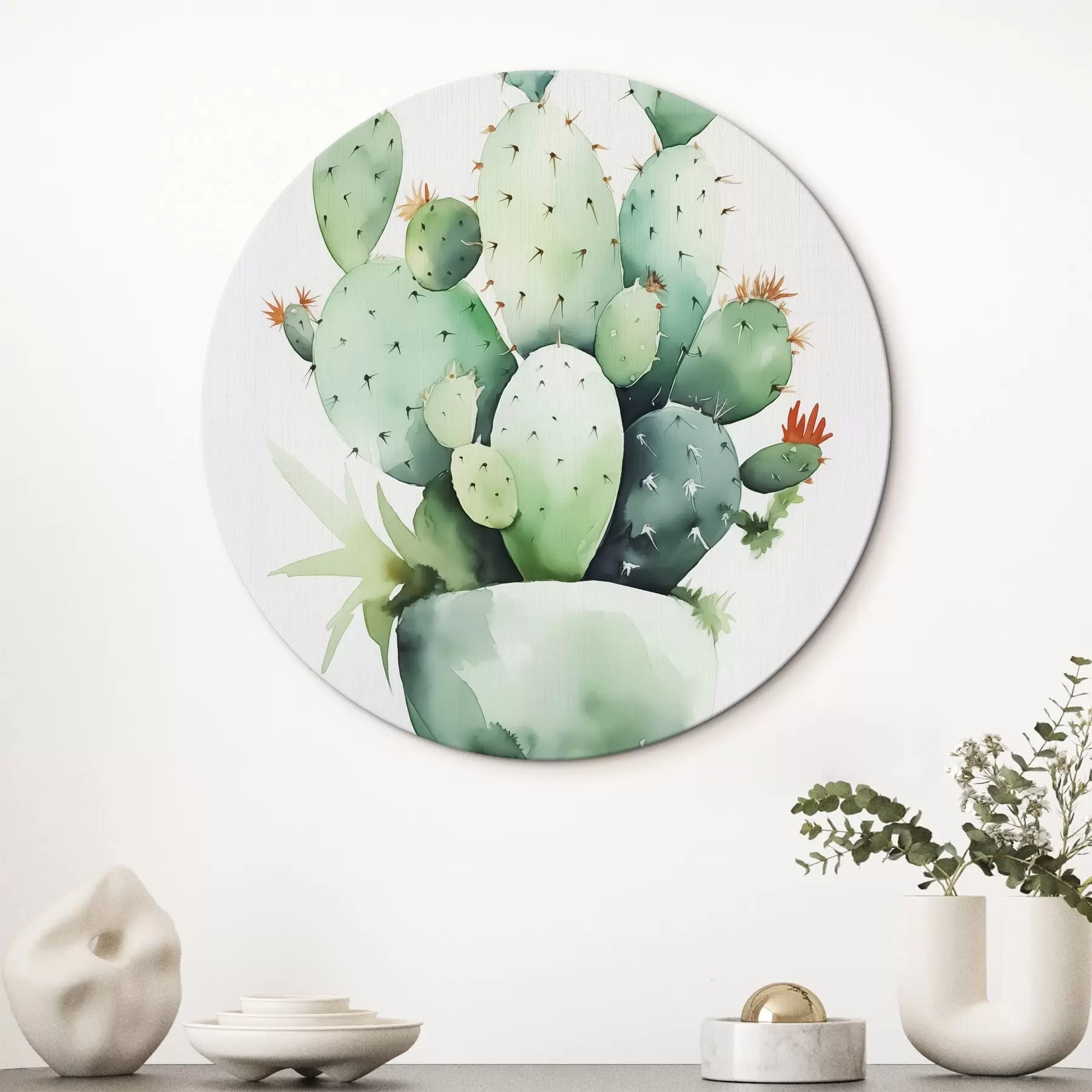 Fototapete Kaktusimitation nass aquarelliert r42410