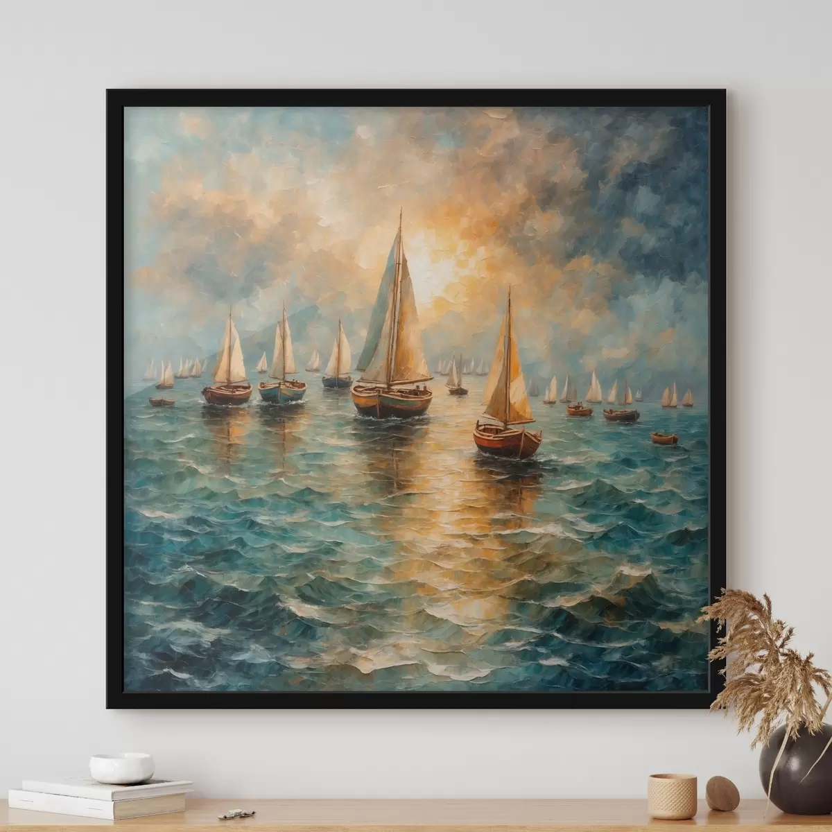 Poster Schiffe auf See f42264