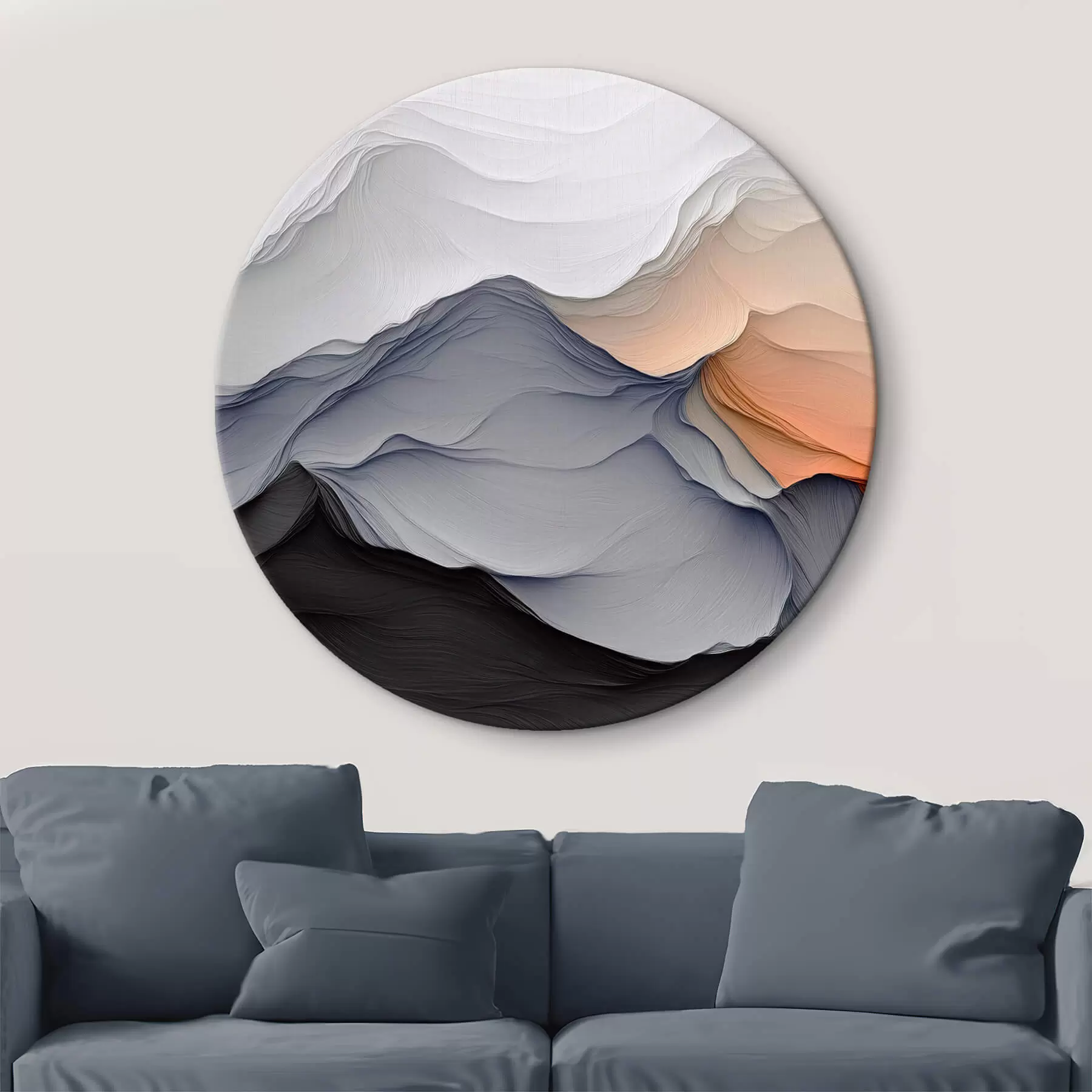 Wandbilder Abstraktion mit Nachahmung oder Bergen r42457