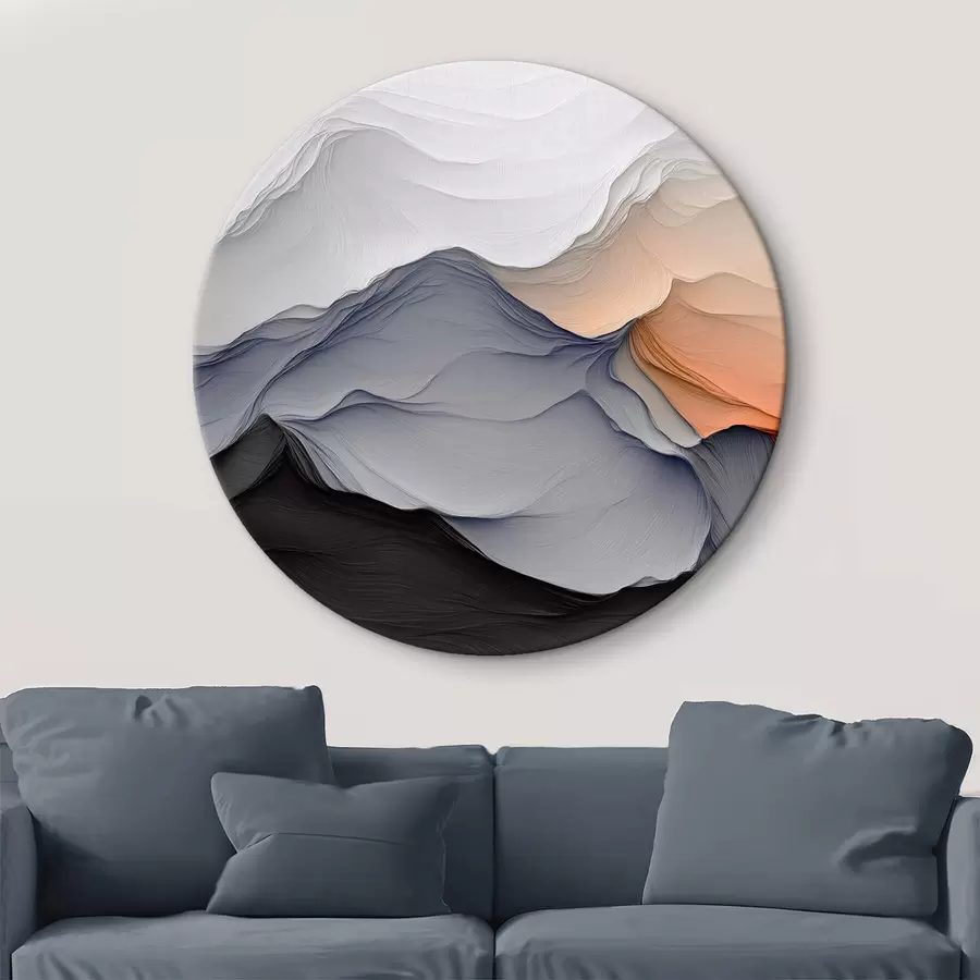 Wandbilder Abstraktion mit Nachahmung oder Bergen r42457