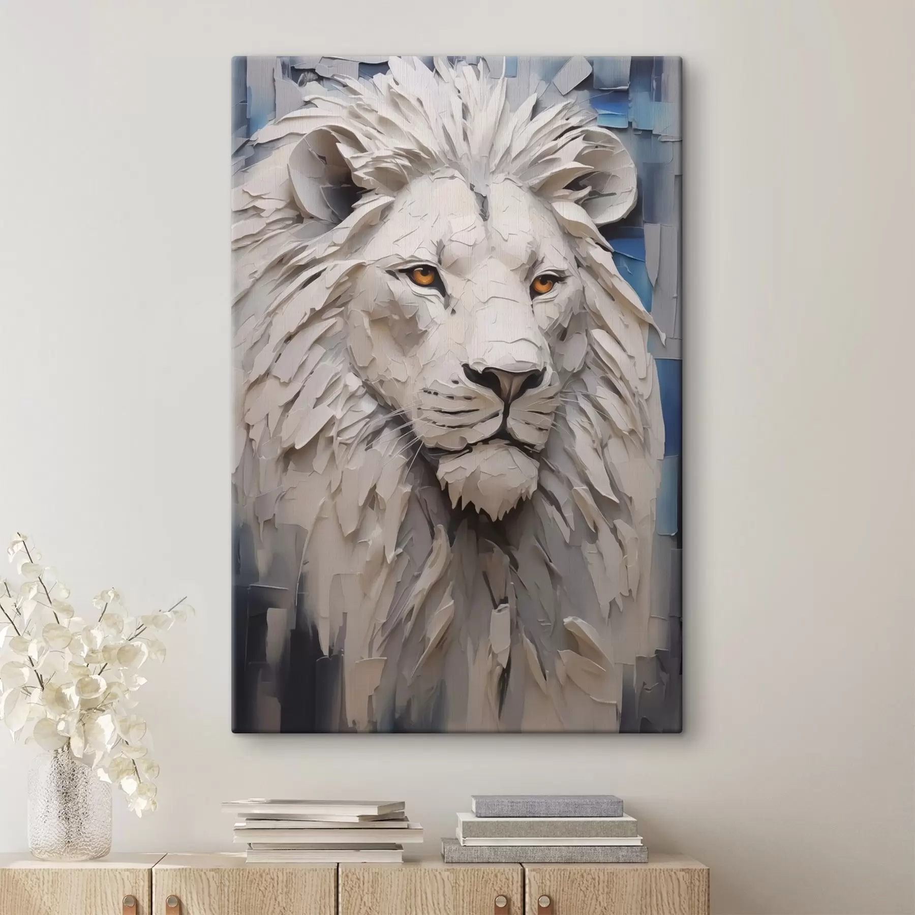 Wandbilder Löwe Imitation Gemälde s42468