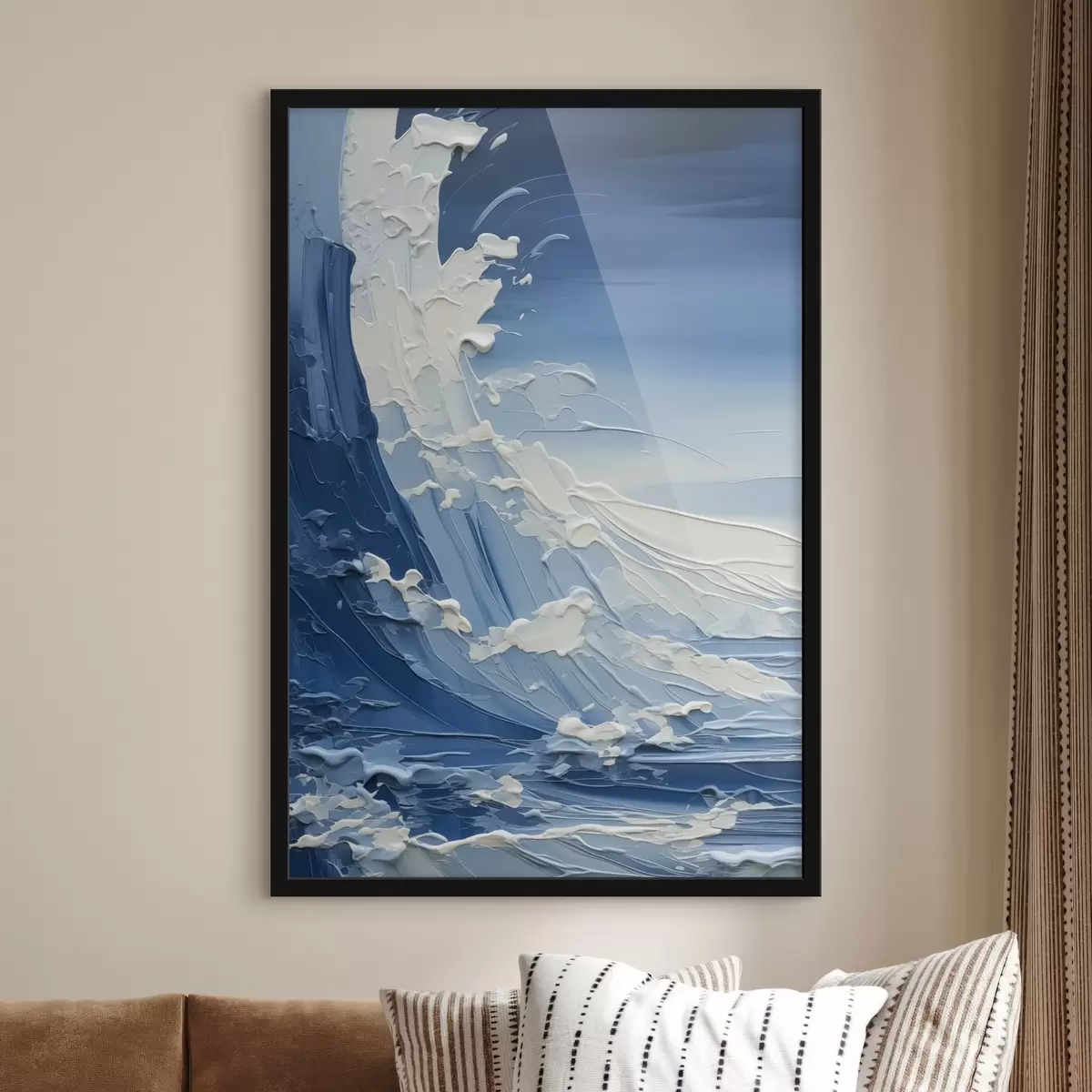 Poster Meer Welle Nachahmung Malerei f42465