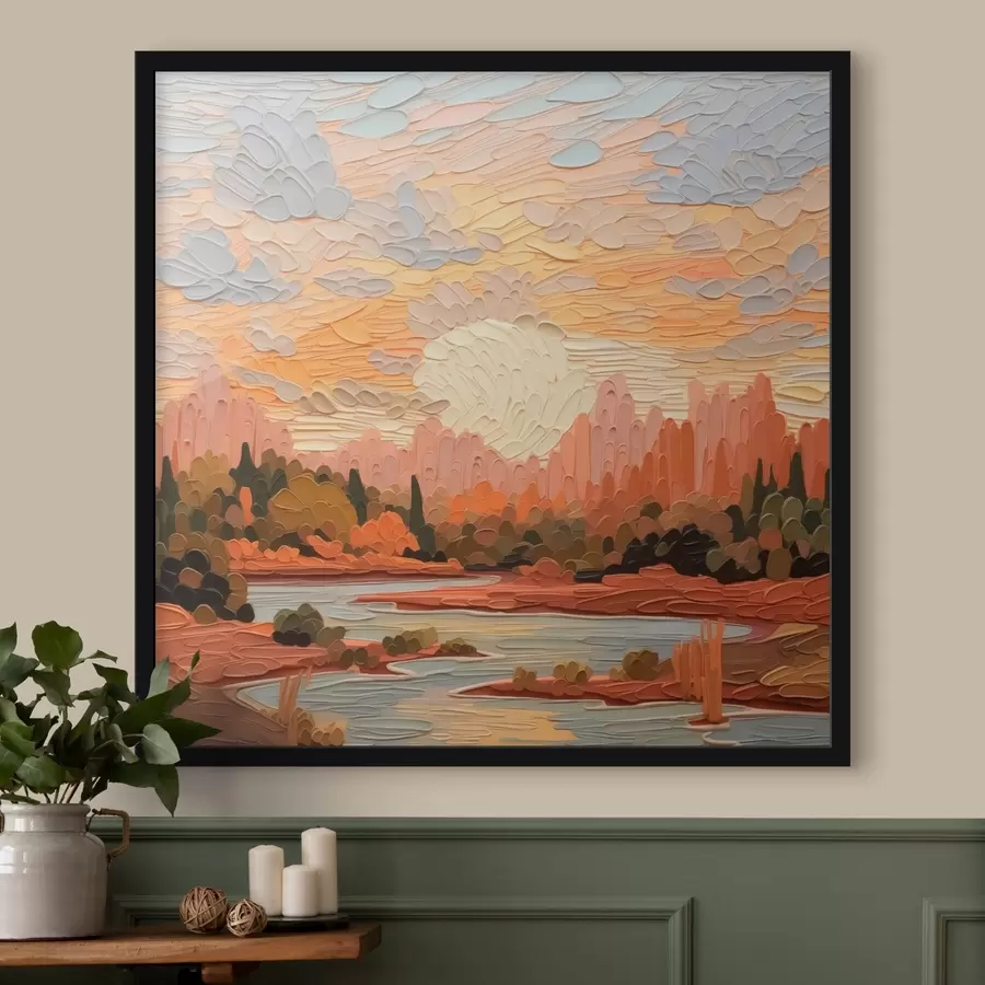 Fototapete Landschaftsimitation Pinselstriche f42469