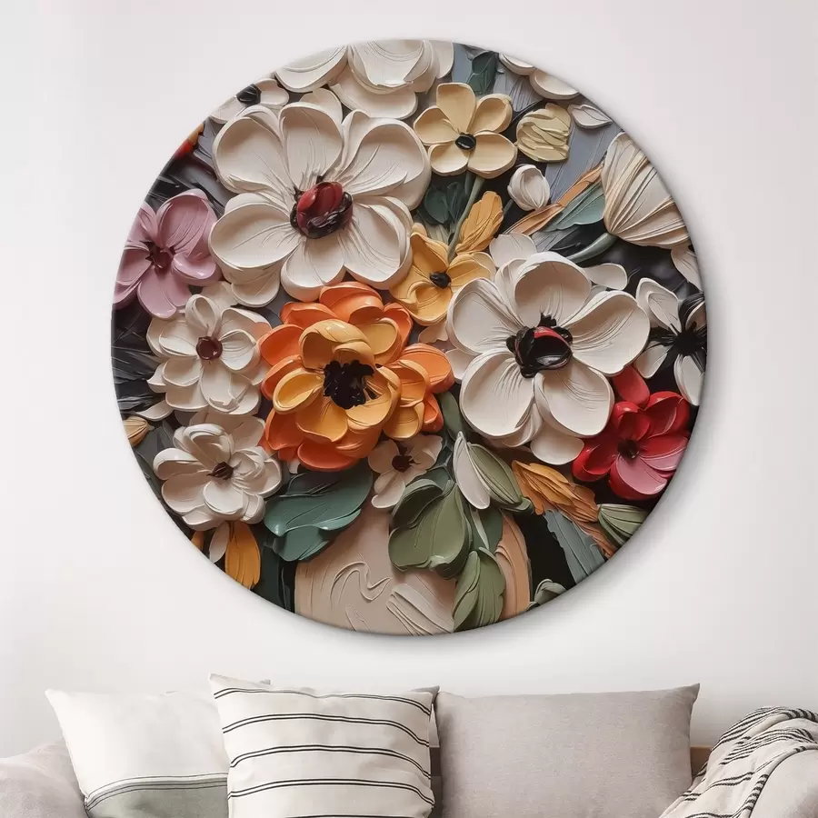 Wandbilder Blumen Nachahmung von Strichen r42472