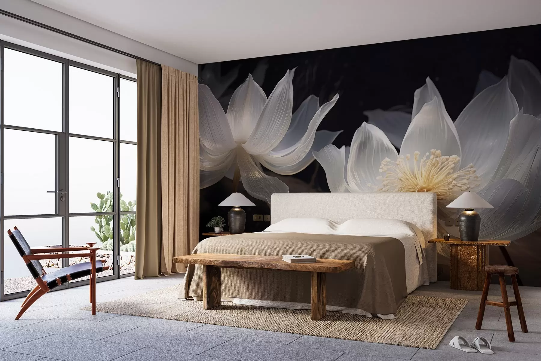 Fototapete Üppige kostbare Blumen w02846