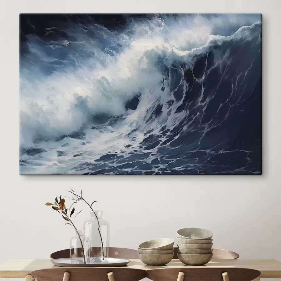 Wandbilder Stürmische Meereswelle s42487