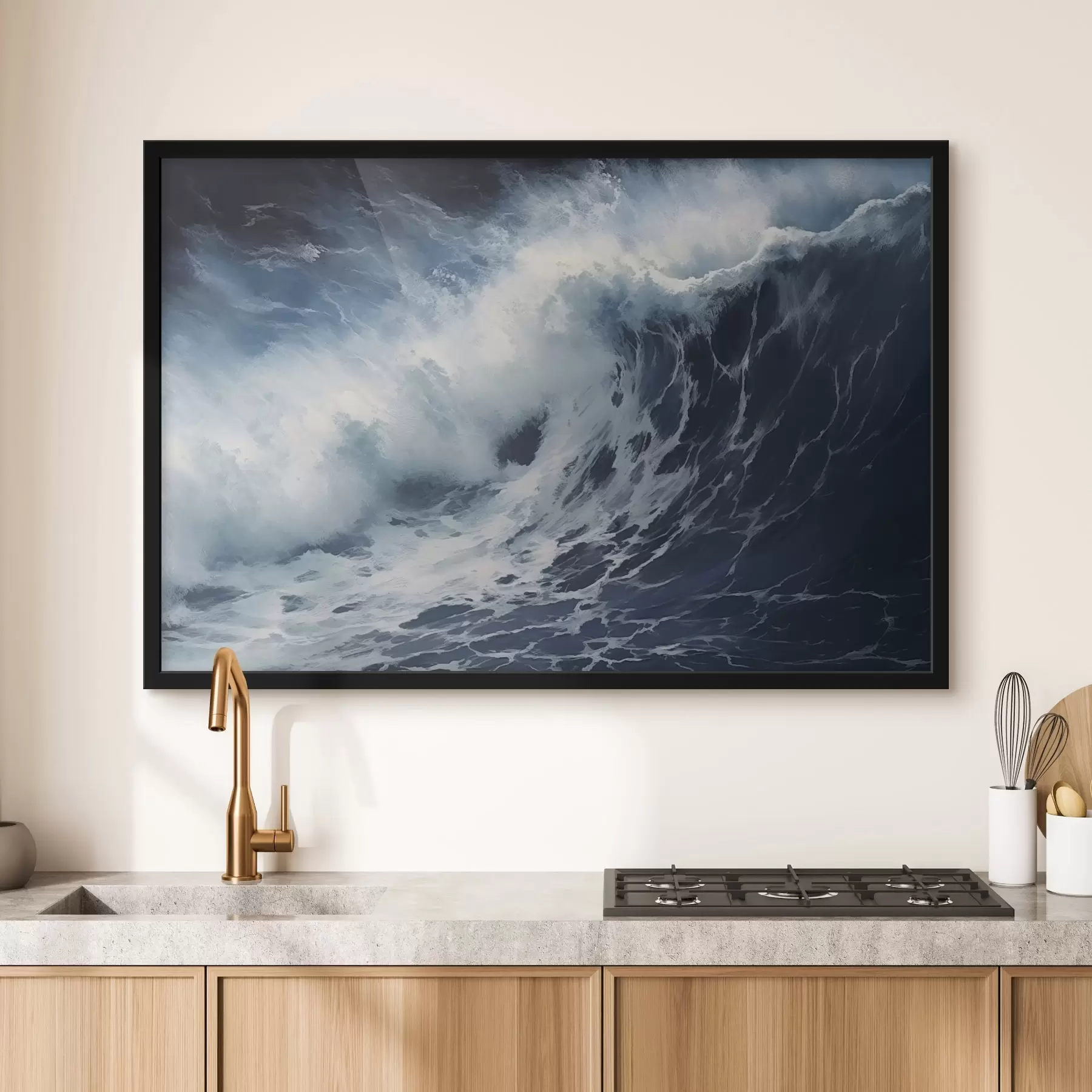 Wandbilder Stürmische Meereswelle f42487