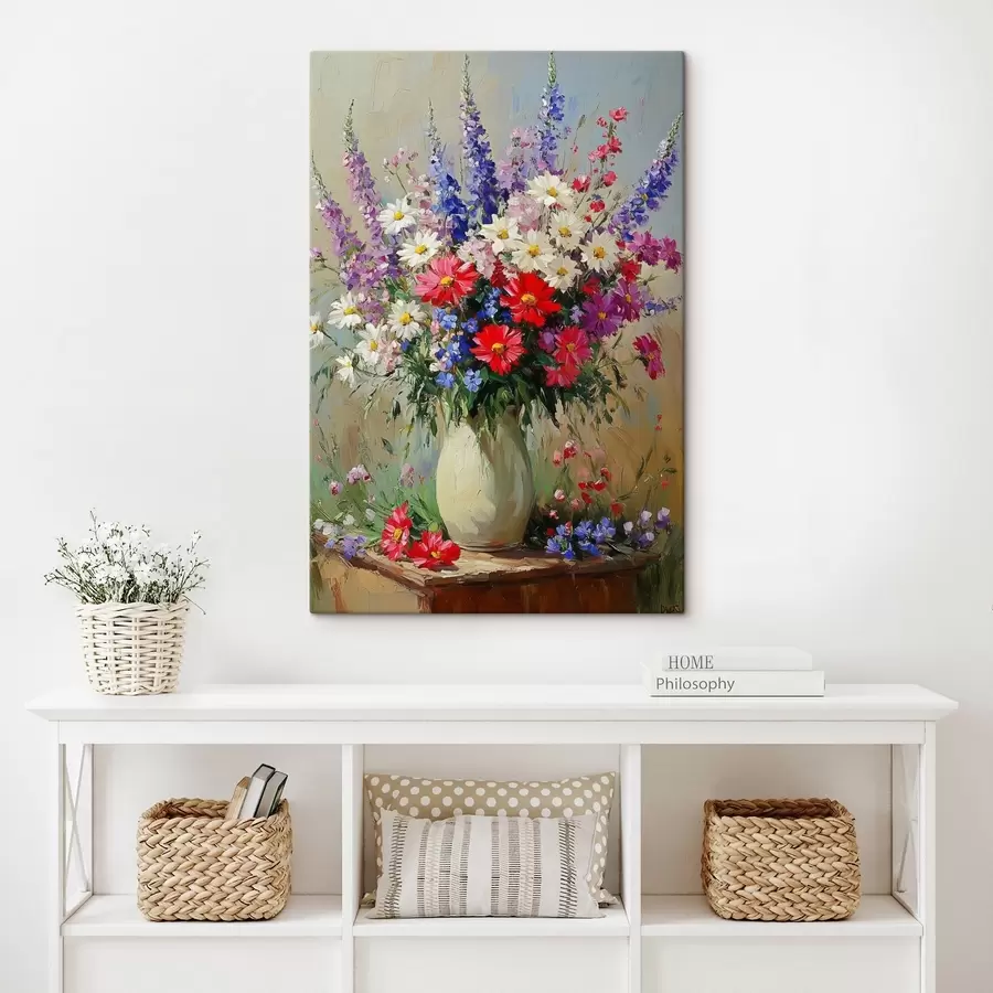 Wandbilder Leuchtendes Bouquet von Wildblumen s42498