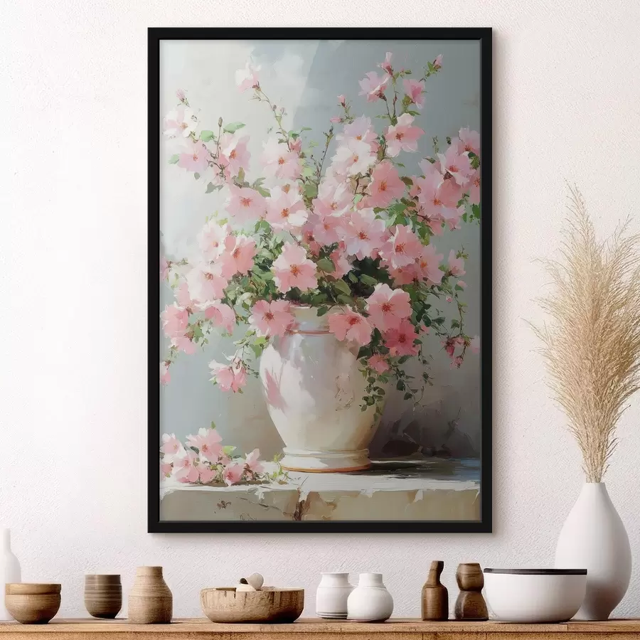 Fototapete Strauß mit rosa Blumen f42491