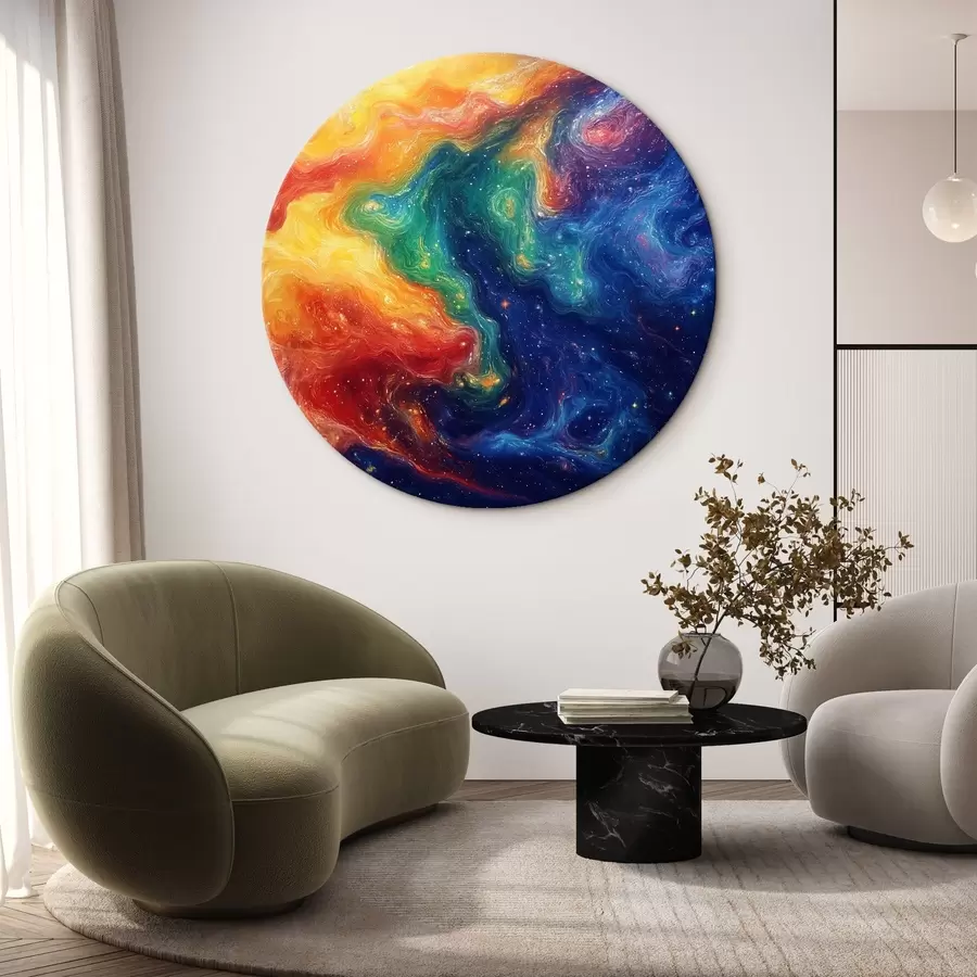 Wandbilder Abstraktion in leuchtenden Farben r42507