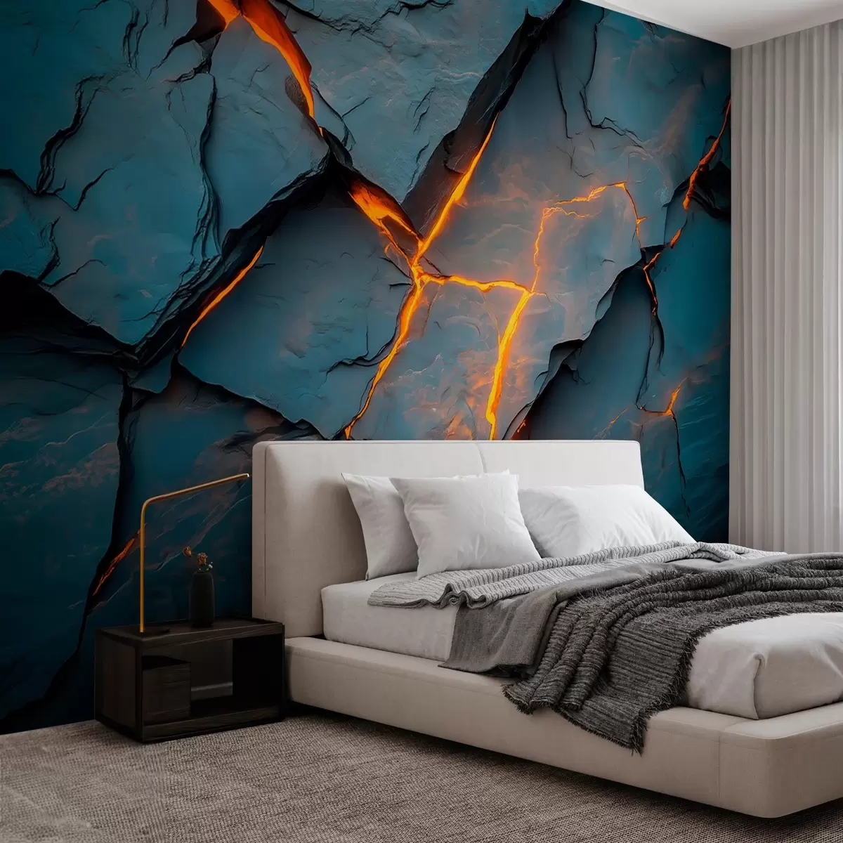 Fototapete Vulkanisches Gestein w02761