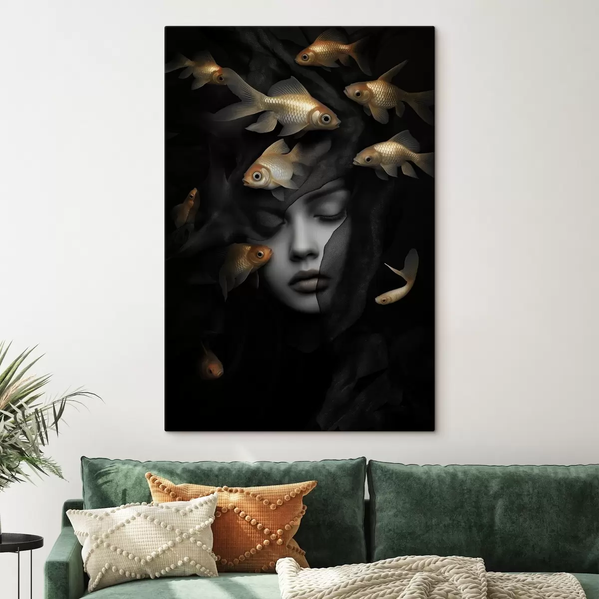 Wandbilder Das Mädchen und der Fisch s42612