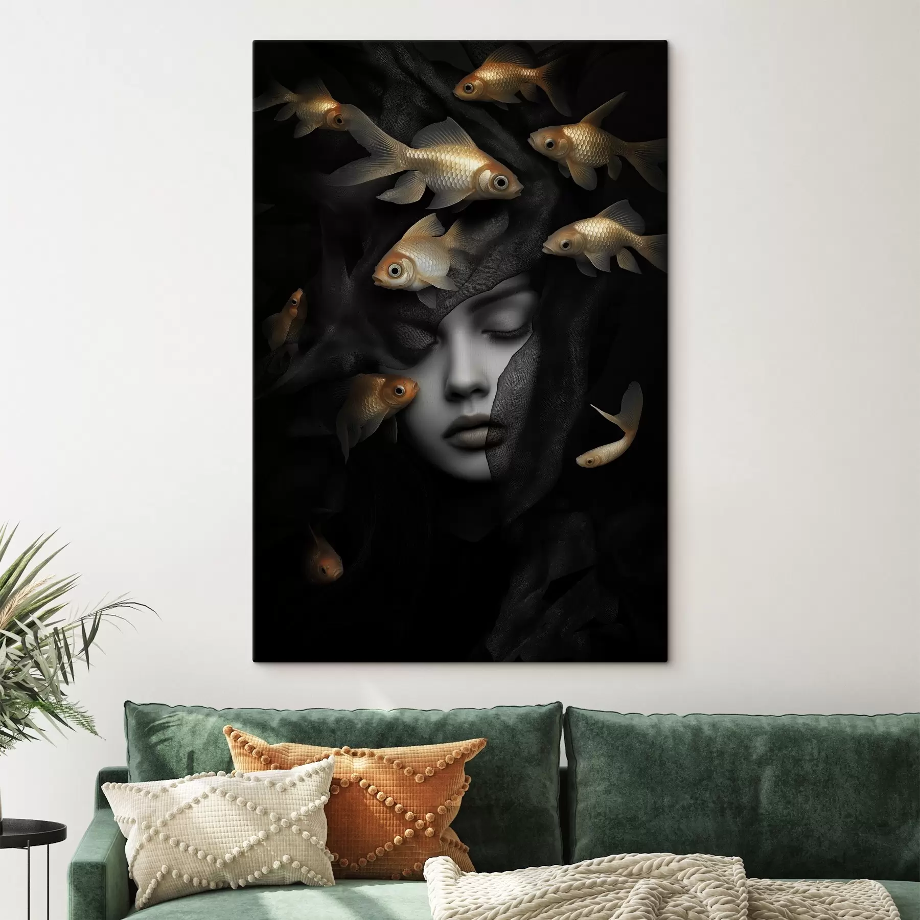 Wandbilder Das Mädchen und der Fisch s42612