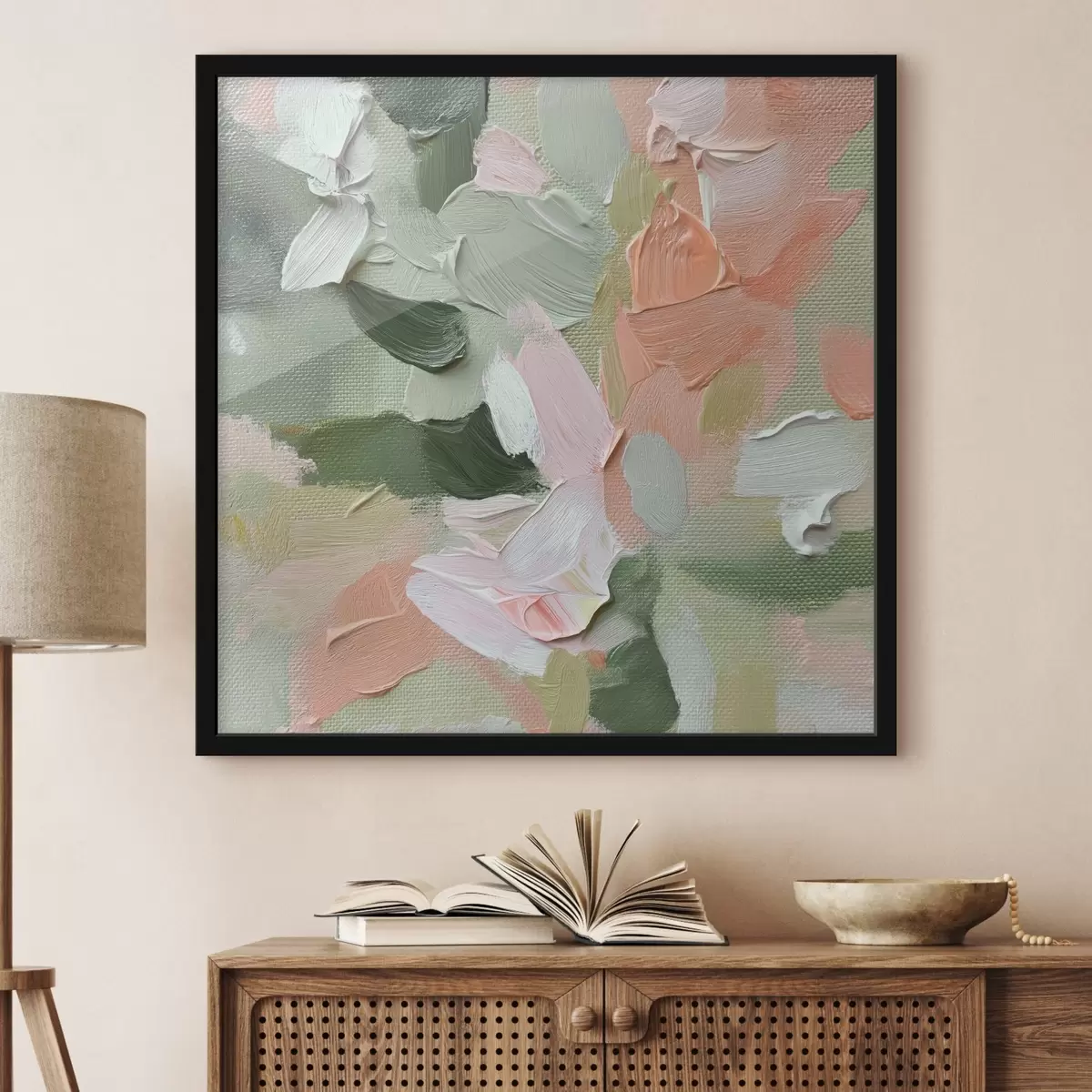 Poster Abstrakte Farbstriche f42600