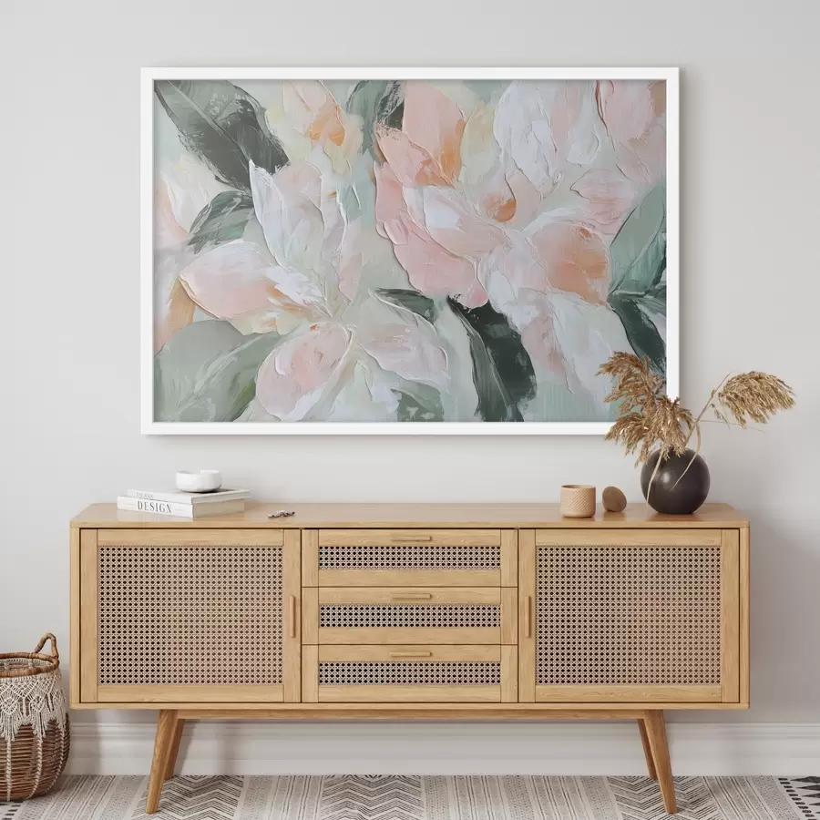 Fototapete Abstrakte Blumen im Stil der Ölmalerei f42601