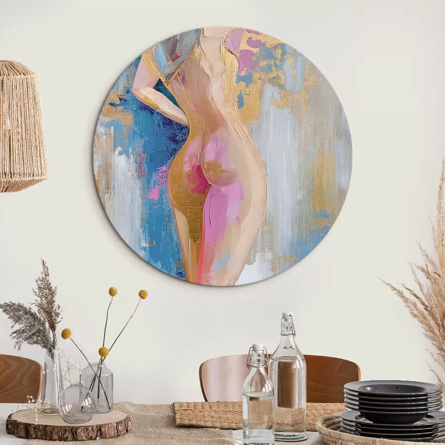 Wandbilder Abstrakte Zeichnung des Körpers eines Mädchens r42611