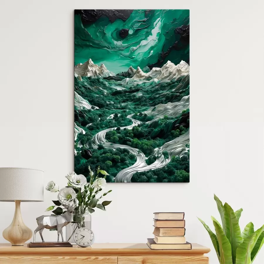 Wandbilder Abgelegene Berge und Wälder s42512