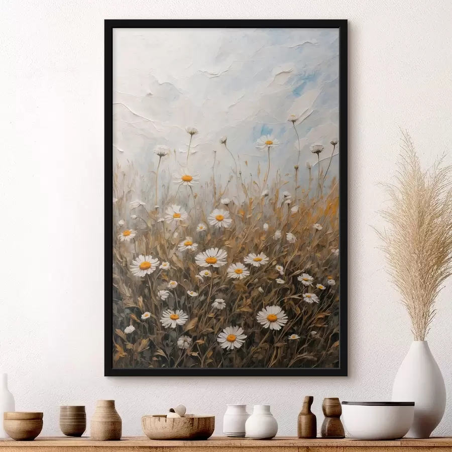 Fototapete Kamillenfeld f42527