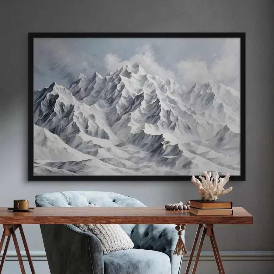 Fototapete Weiße schneebedeckte Berge f42542